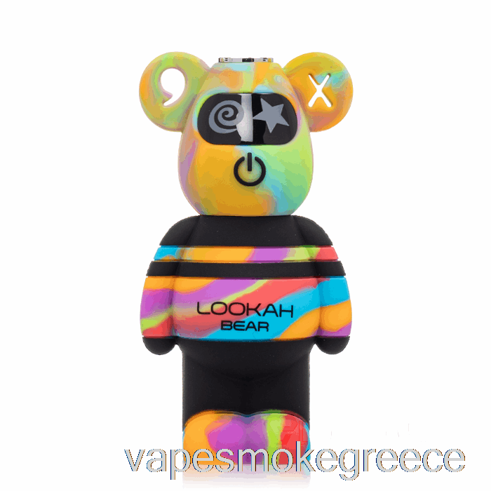 Vape Greece Lookah Bear 510 μπαταρία κίτρινη βαφή γραβάτας